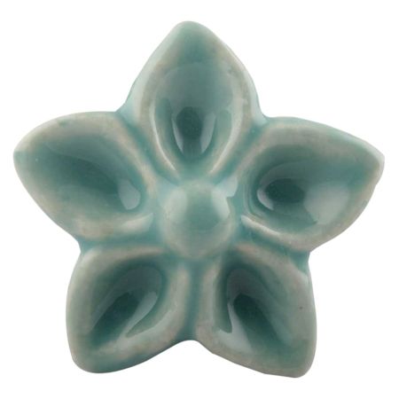 Sea Green Ceramic Flower Drawer Knob Online